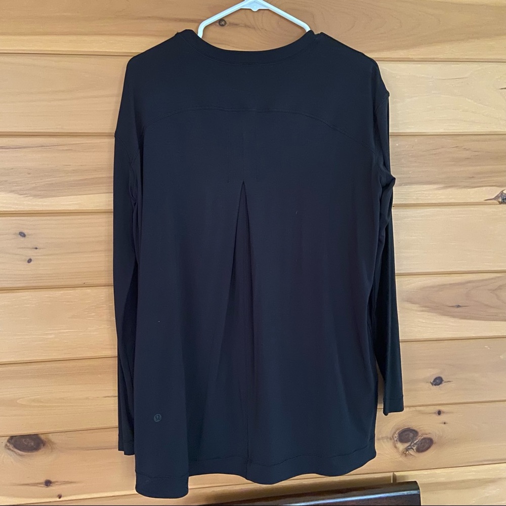 Lululemon Modal Pleated Back Long Sleeve Shirt